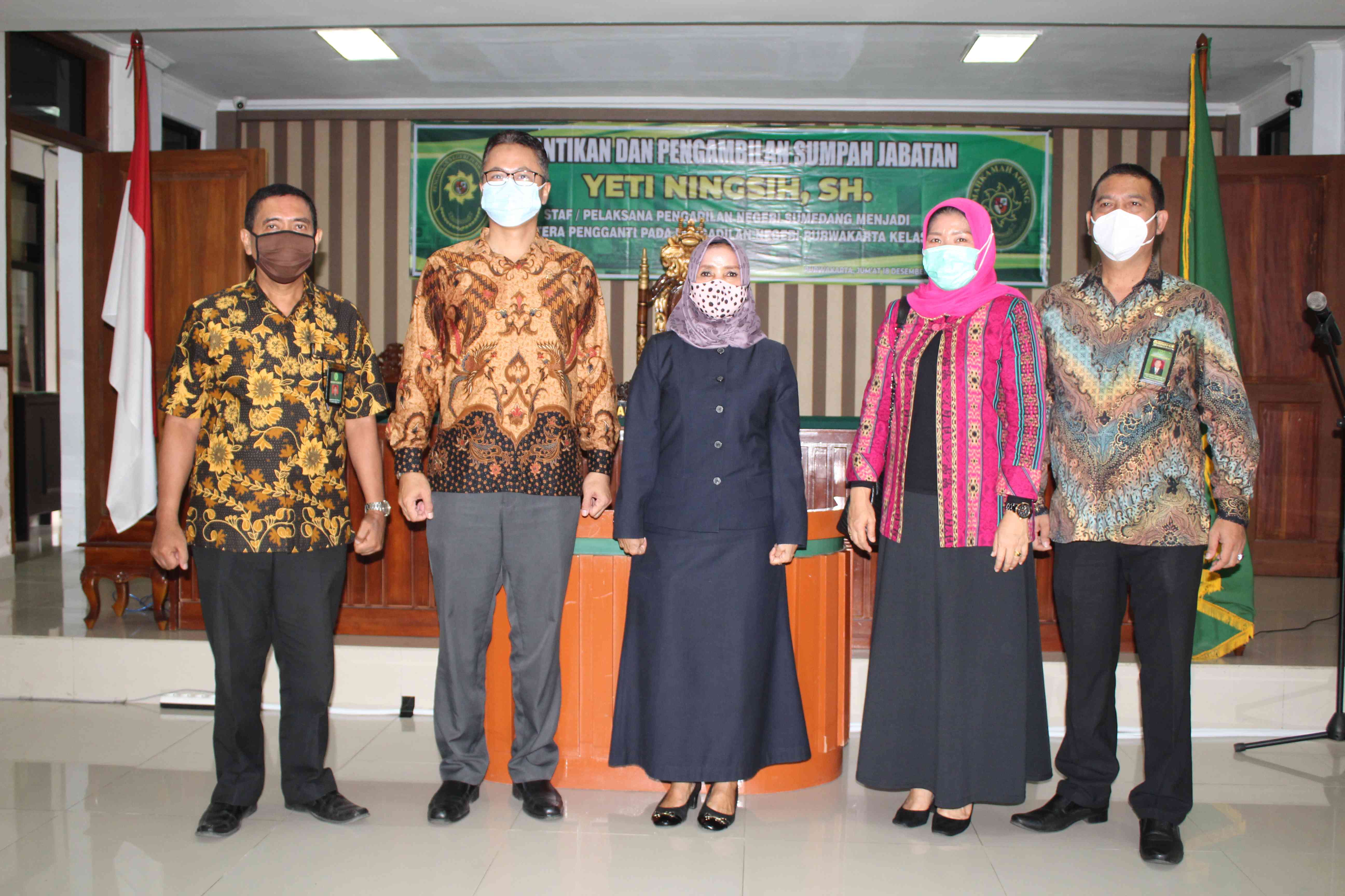 Foto bersama Pimpinan Pengadilan Negeri Purwakarta dan Pengadilan Negeri Sumedang